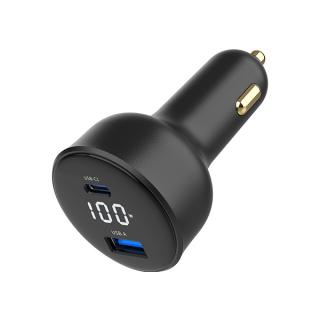 100W car charger with LED disply