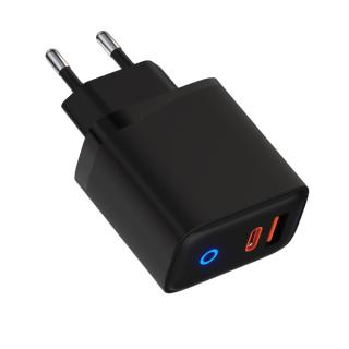 20W Dual Port Charger with LED Indicator